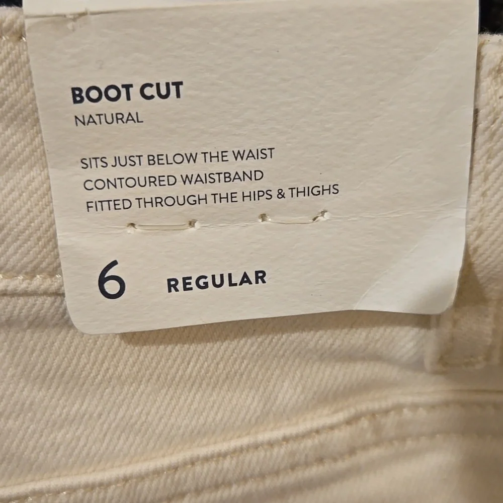 NWT J Jill Modern Slim Bootcut Natural White Cream - Picture 3 of 6
